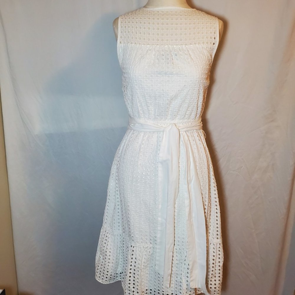 J. Crew Eyelet Dress with Belt
